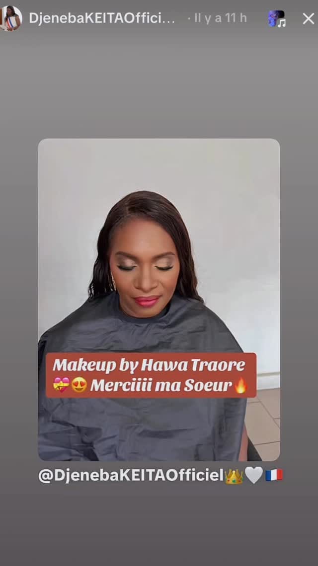 Post 3 by Hawa Traore | Makeup artiste on Instagram (video)