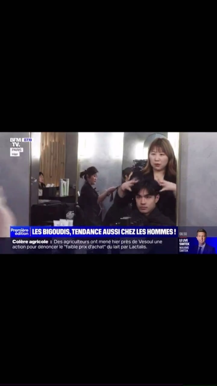 Post 9 by bleucoiffure, coiffurecoréen, permanente digitale, lissage on Instagram (video)