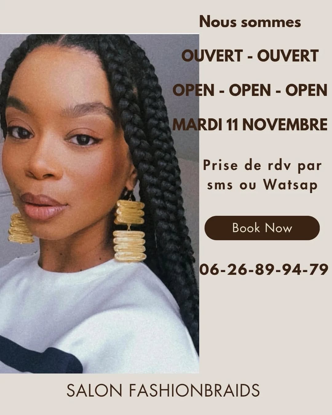 Post 3 by FASHIONBRAIDSPARIS on Instagram (image)