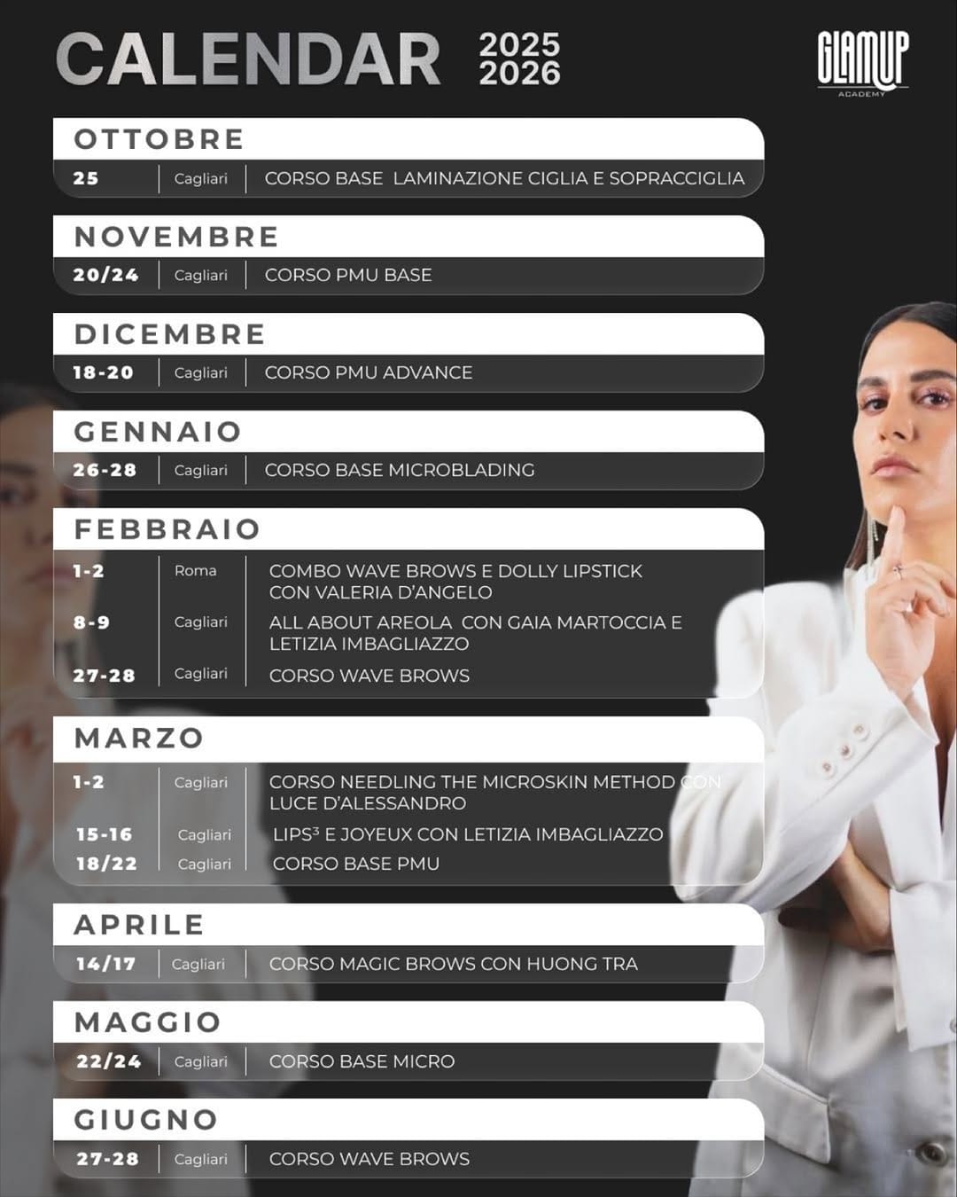 Post 8 by GlamUp di Francesca Serrau on Instagram (image)
