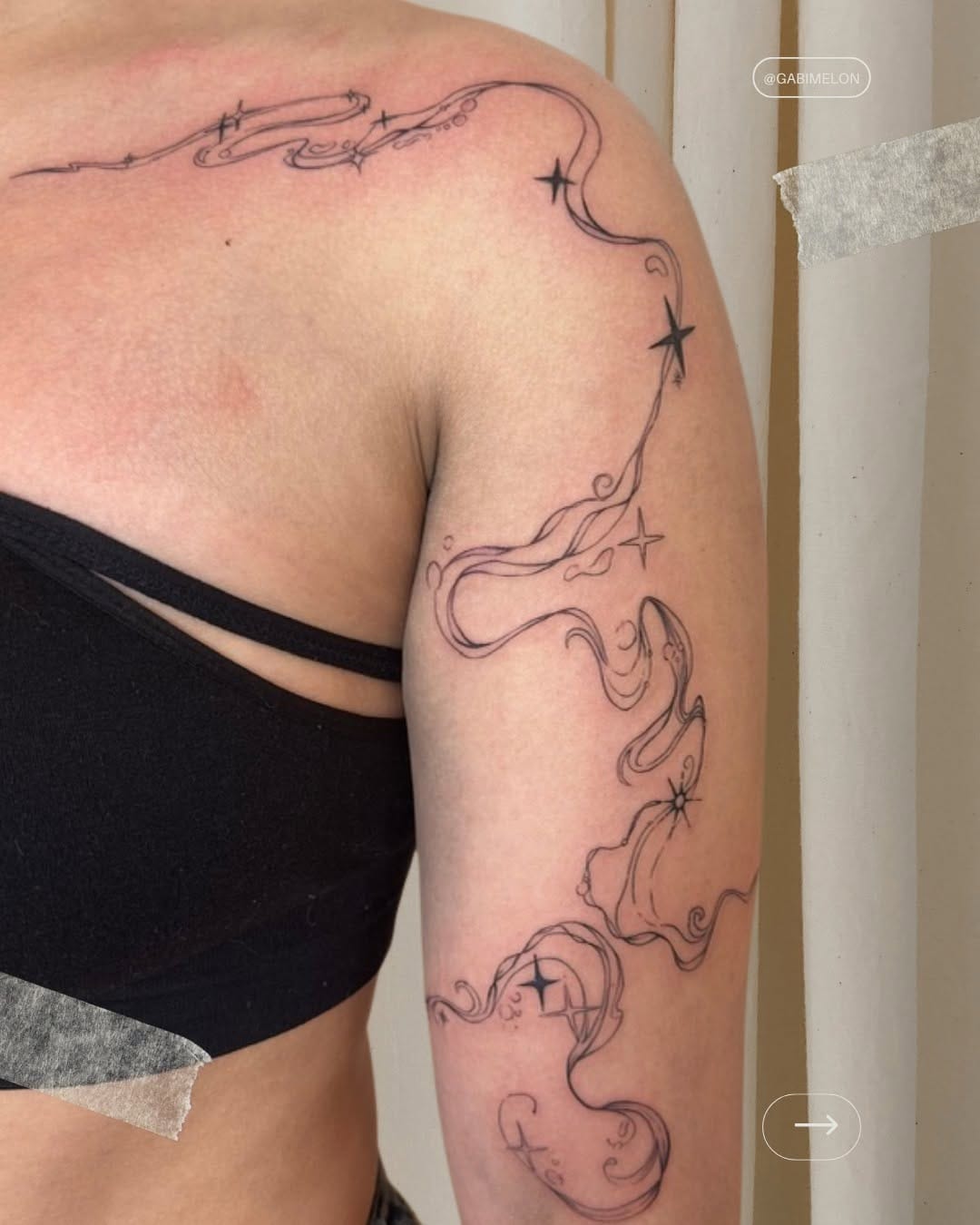 Post 6 by Gabi 🌝 Fineline Tattoo / Montpellier 34 📍 Miracle tattoo on Instagram (carousel)