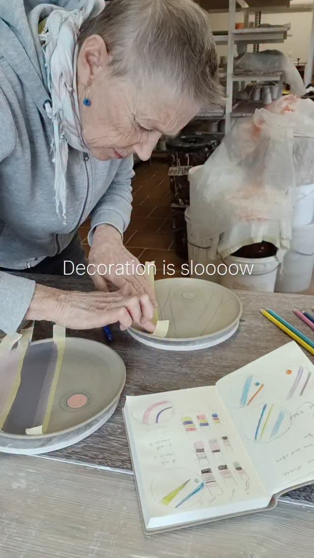 Post 8 by Sue Ure tableware designer and maker on Instagram (video)