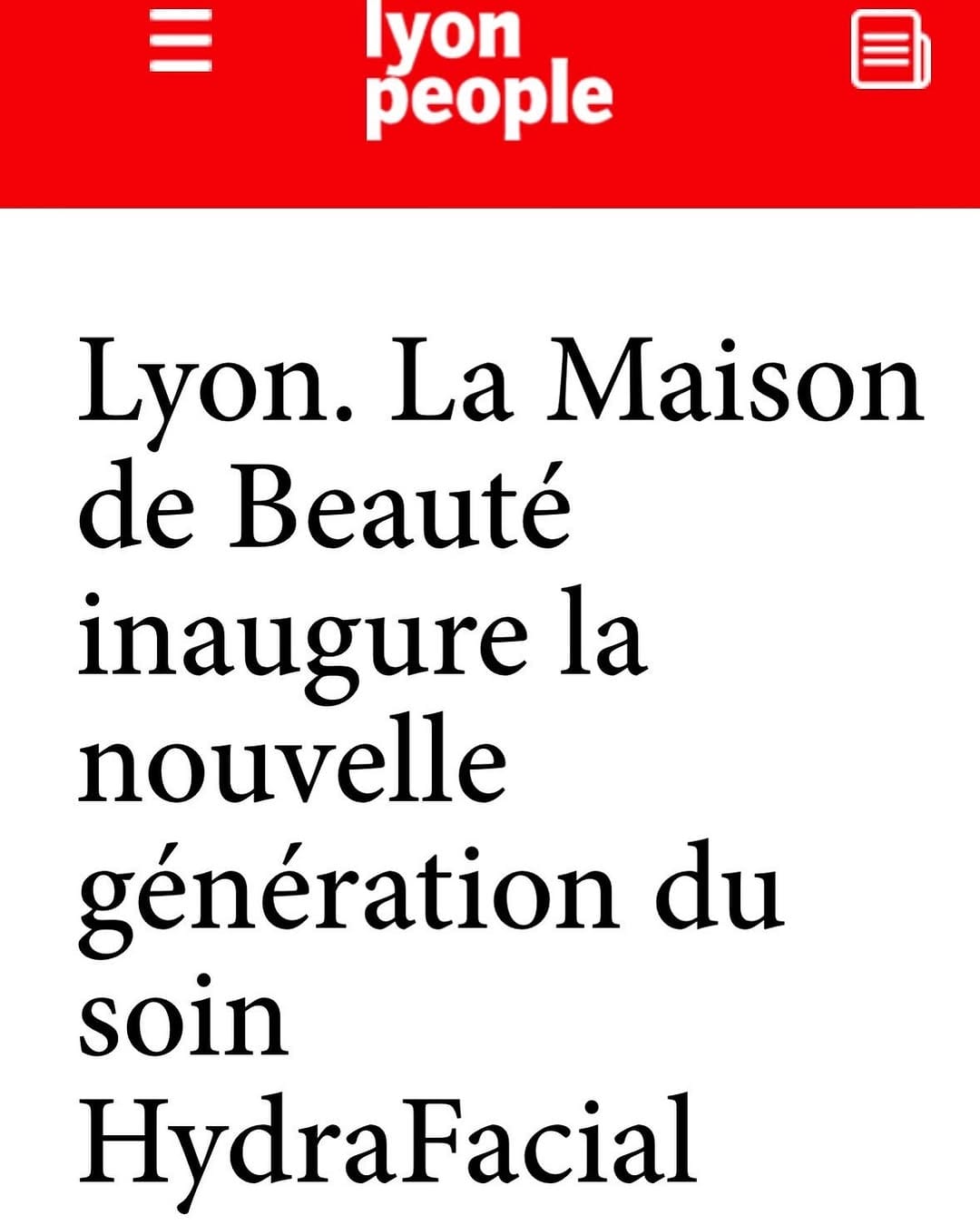 Post 8 by La Maison de Beauté Lyon on Instagram (image)