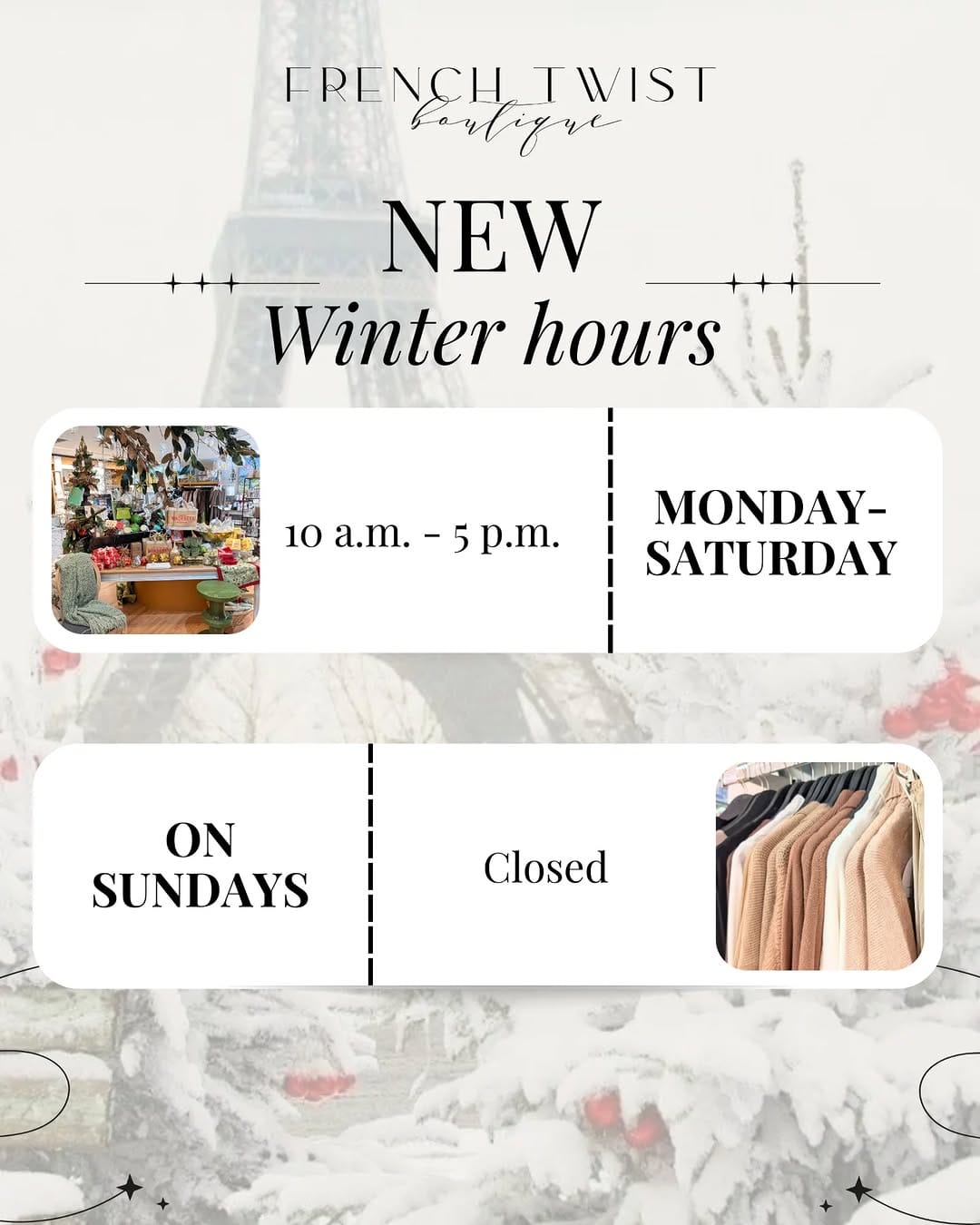 Post 9 by French Twist Boutique on Instagram (image)