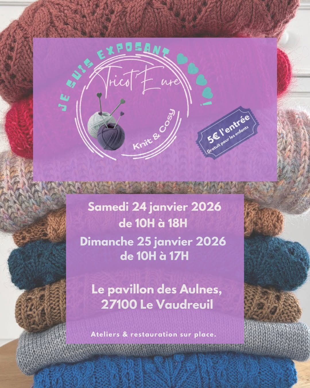 Post 4 by Coraline l Patrons et accessoires tricot on Instagram (image)