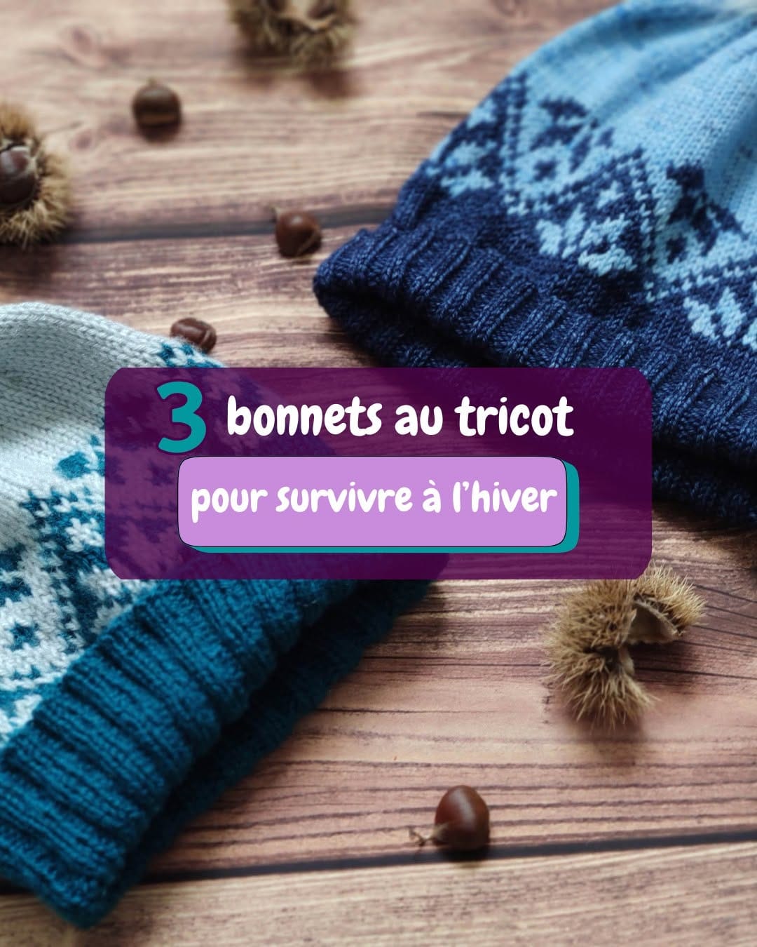 Post 6 by Coraline l Patrons et accessoires tricot on Instagram (carousel)
