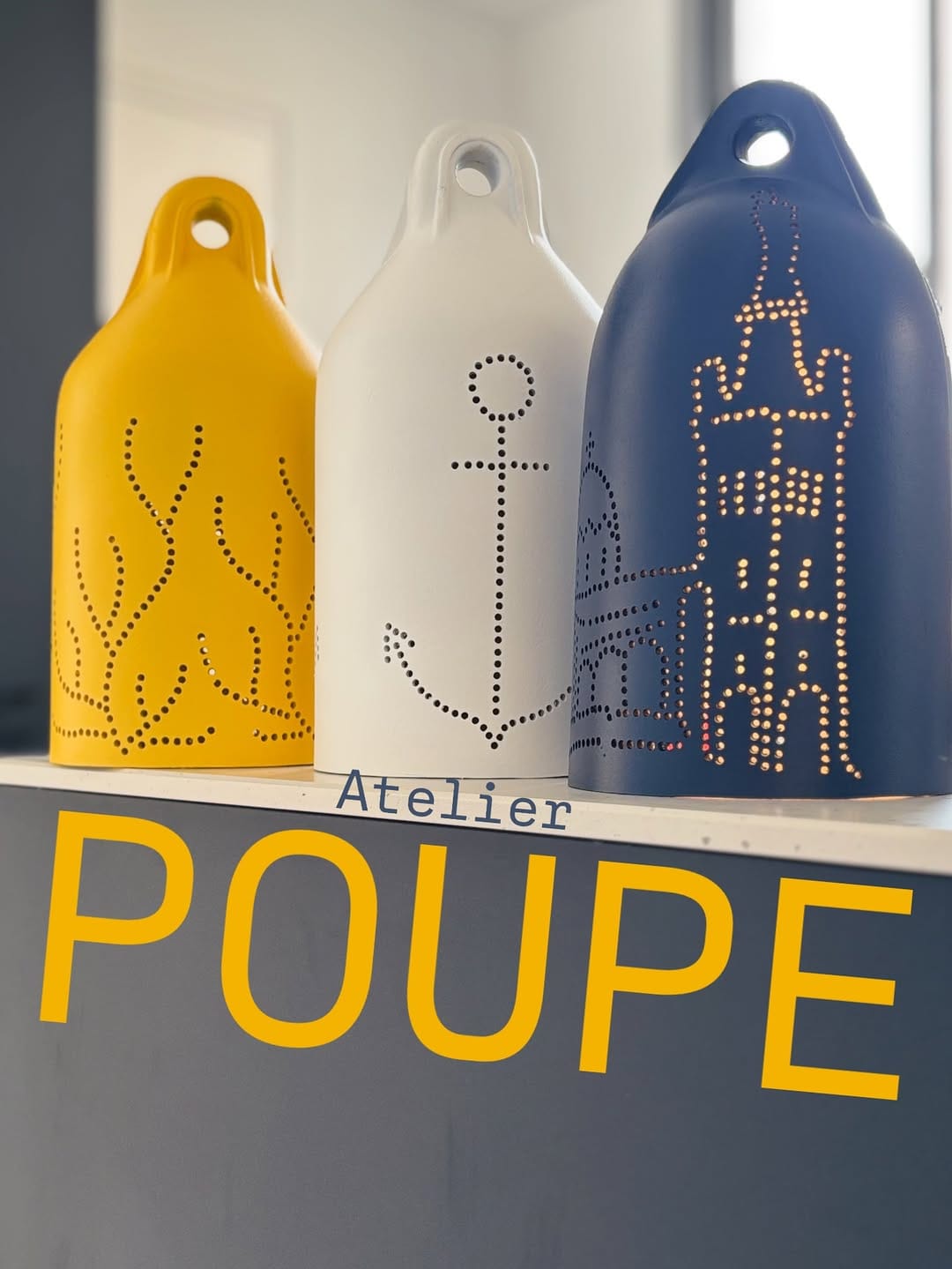 Post 1 by Atelier POUPE | Luminaire marin upcyclé on Instagram (image)