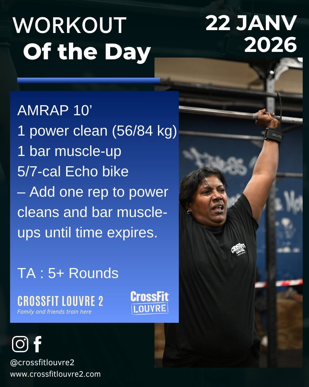 Post 2 by CrossFit Louvre II on Instagram (carousel)