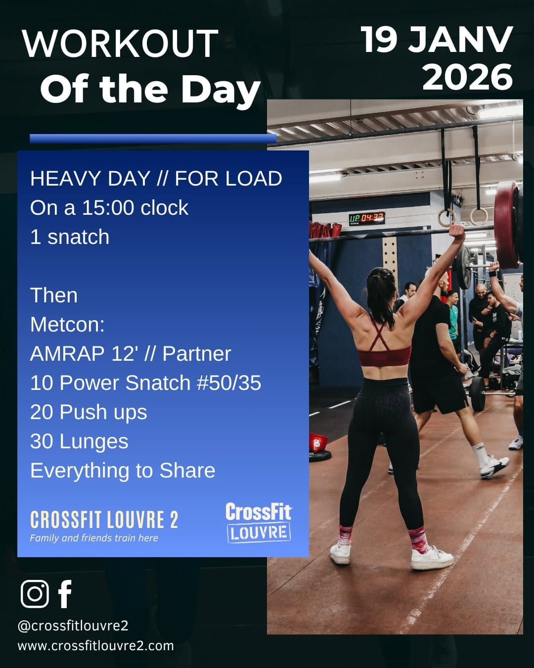 Post 7 by CrossFit Louvre II on Instagram (carousel)