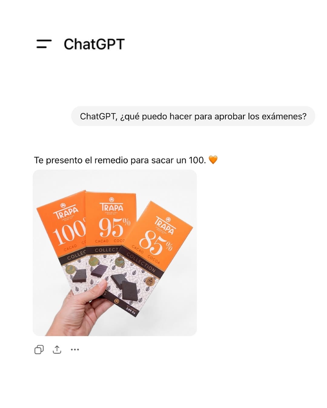 Post 5 by Chocolates Trapa on Instagram (image)