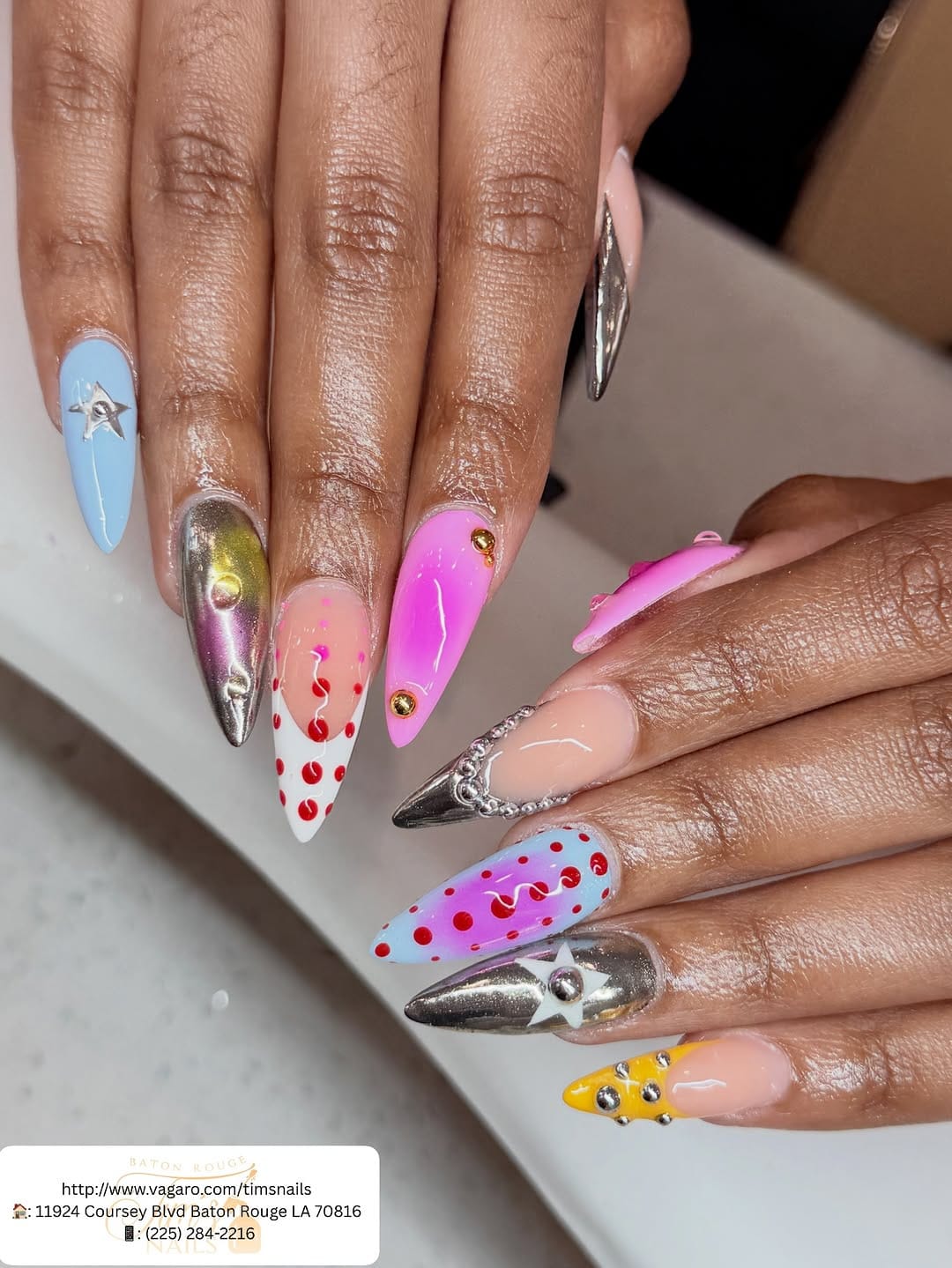 Post 5 by Nail Salon | Pedi-Medi | Acrylic | Gel X-Builder | Dip | Wax on Instagram (carousel)