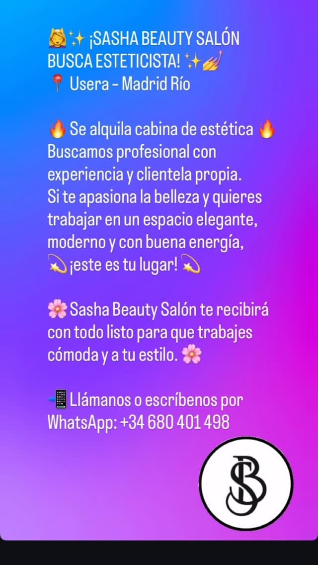 Post 4 by SASHA BEAUTY SALON on Instagram (video)