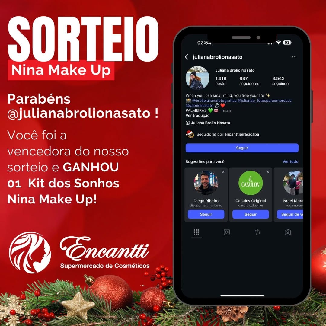 Post 5 by Encantti Supermercado de Cosméticos on Instagram (image)