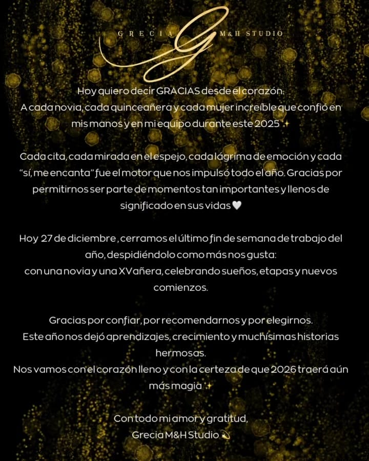 Post 7 by Grecia M&H Studio on Instagram (video)
