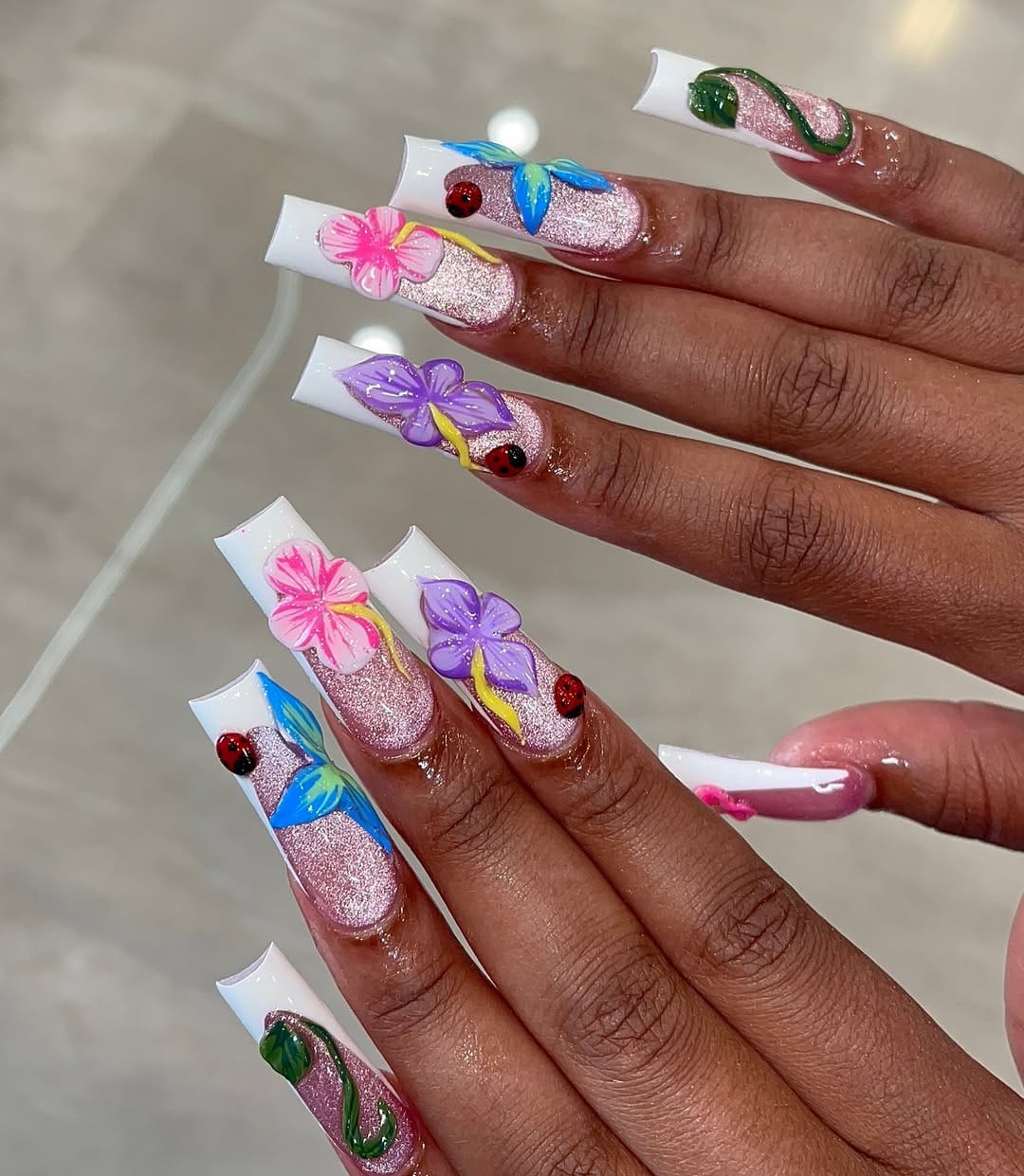 Post 3 by LAMIA NAILS HALLANDALE on Instagram (carousel)
