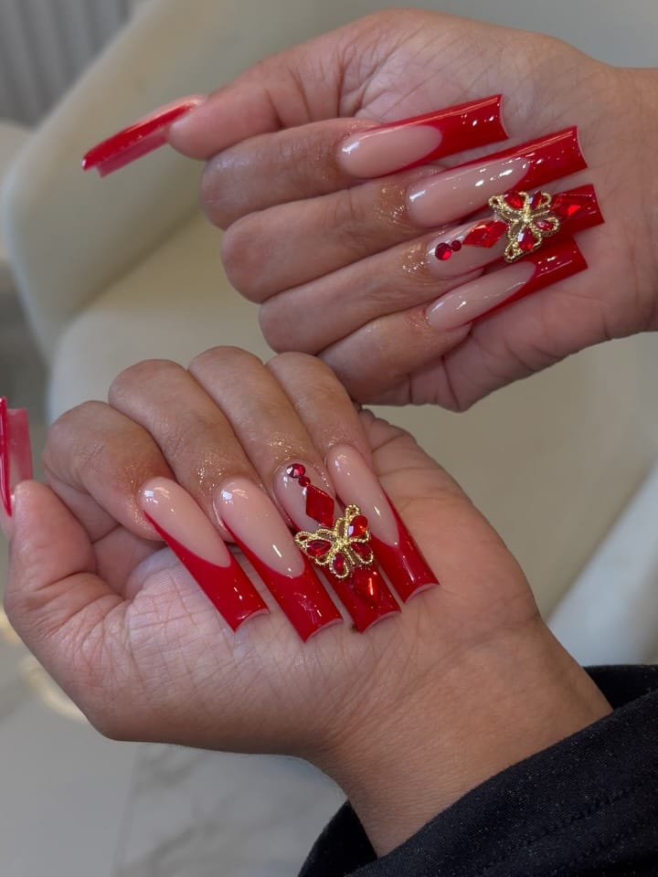 Post 7 by LAMIA NAILS HALLANDALE on Instagram (carousel)