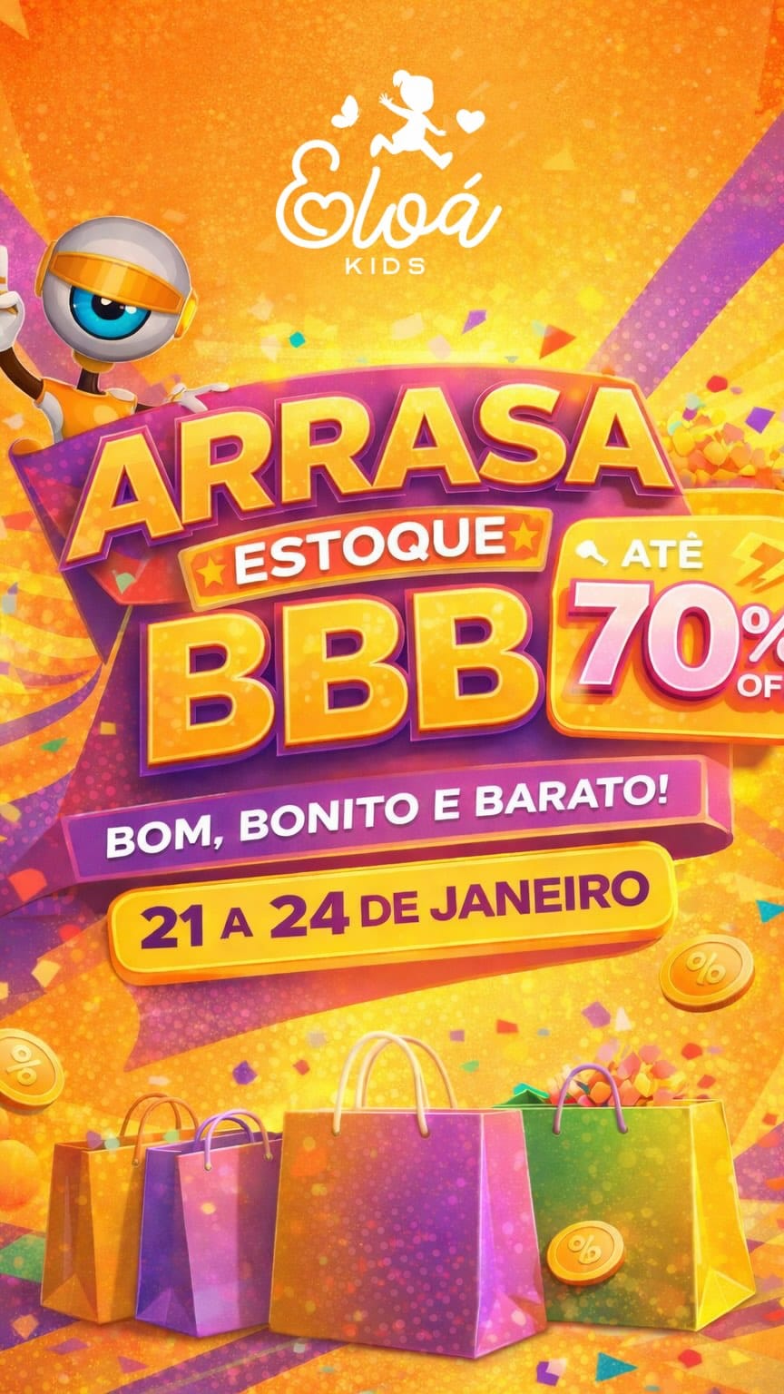 Post 5 by Eloá kids moda infantil e teen em Palmas on Instagram (video)