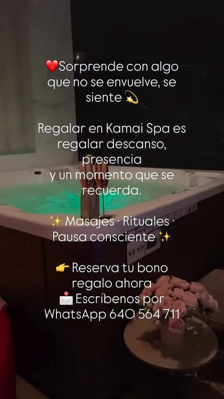 Post 8 by Kamai | Spa Privado en Madrid on Instagram (video)