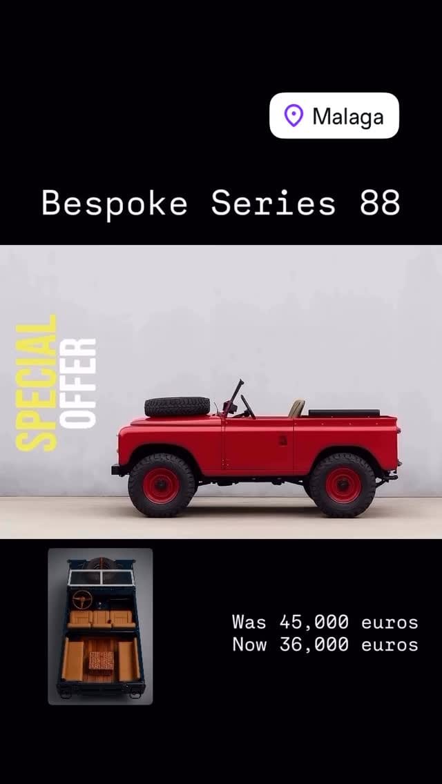 Post 8 by Bespoke Series Landrover on Instagram (video)