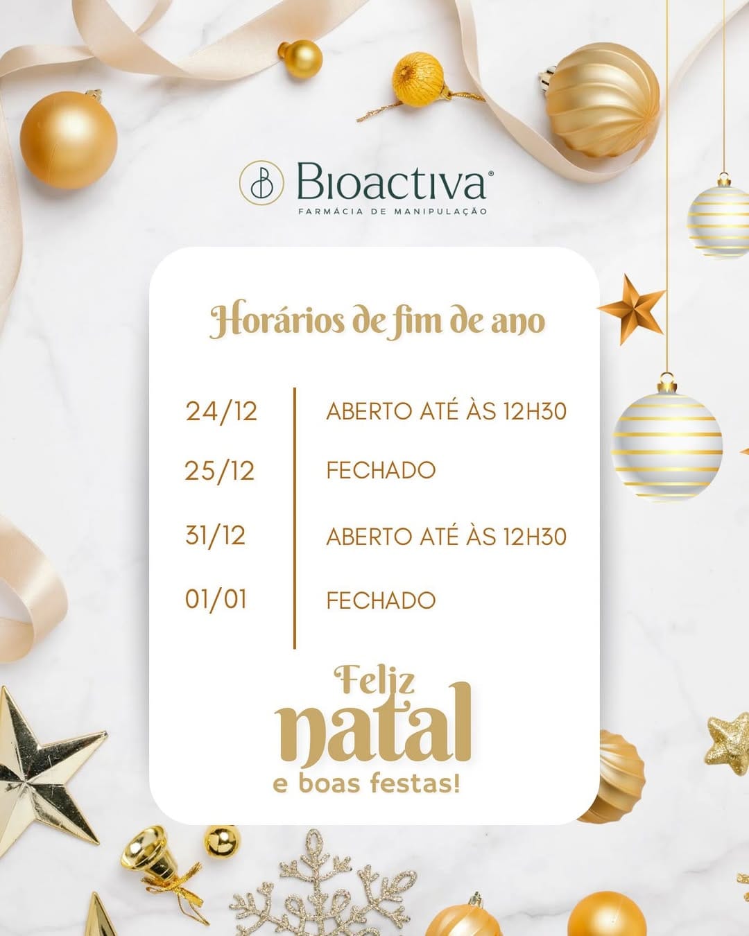 Post 1 by Bioactiva | Farmácia de Manipulação on Instagram (image)