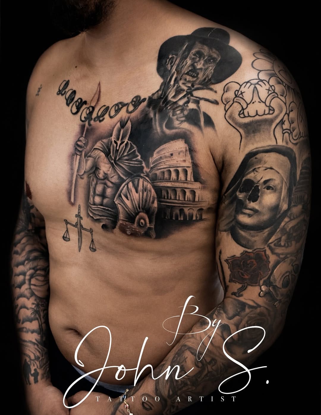 Post 3 by JOHN SANTOS TATTOO NY on Instagram (image)