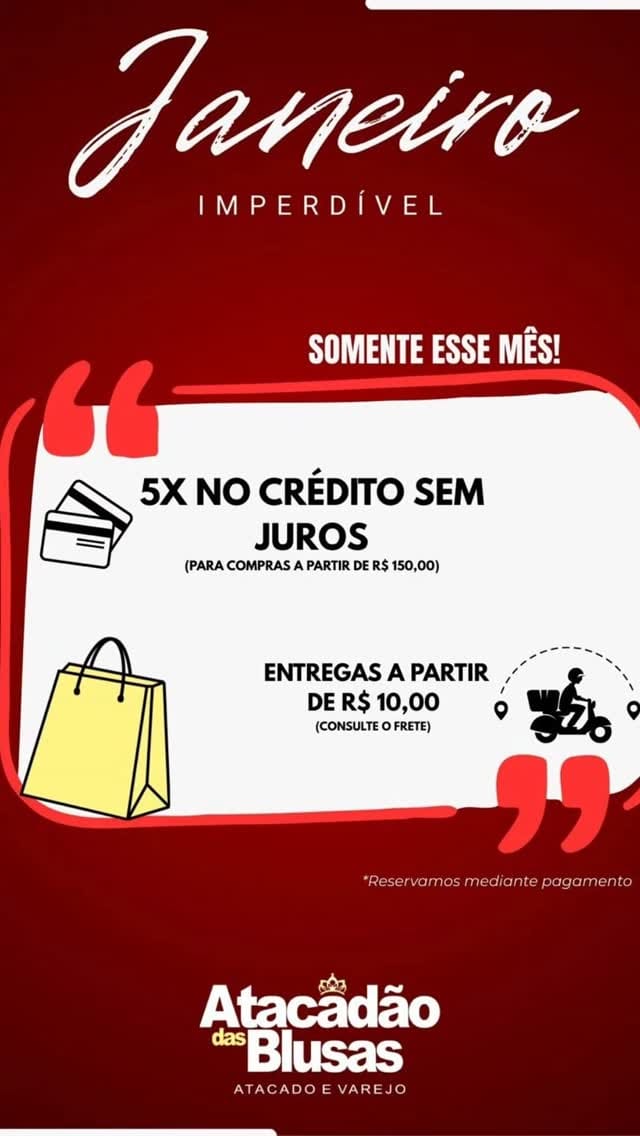 Post 3 by Atacadão Das Blusas on Instagram (video)