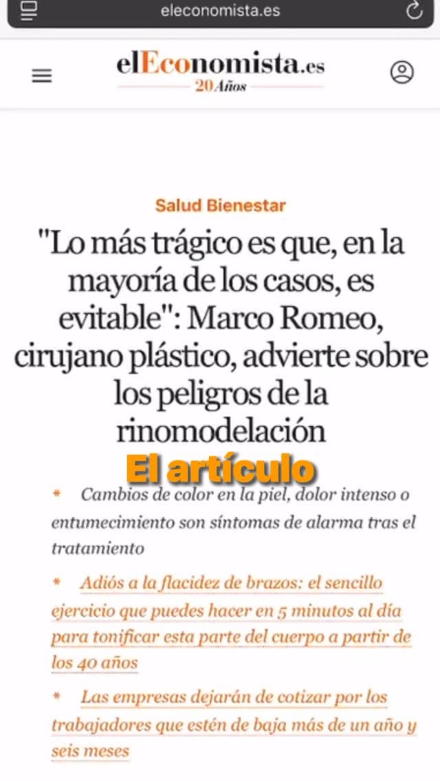 Post 1 by Dr Marco Romeo on Instagram (video)