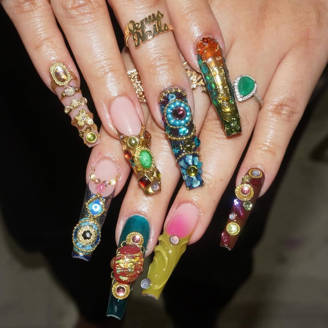 Post 4 by NJ NAIL ARTIST⭐️👩🏽‍🎨 on Instagram (carousel)