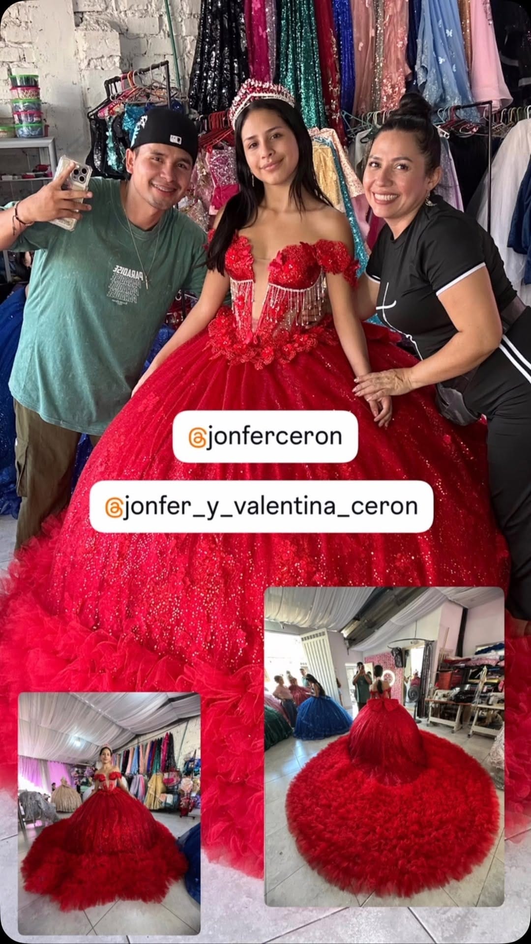Post 10 by Vestidos de 15 años Ismelda Juanias Diseñadora on Instagram (video)