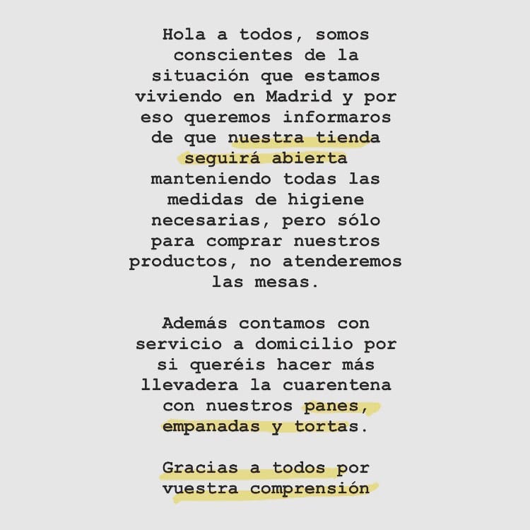 Post 10 by LaTorta en Madrid on Instagram (image)
