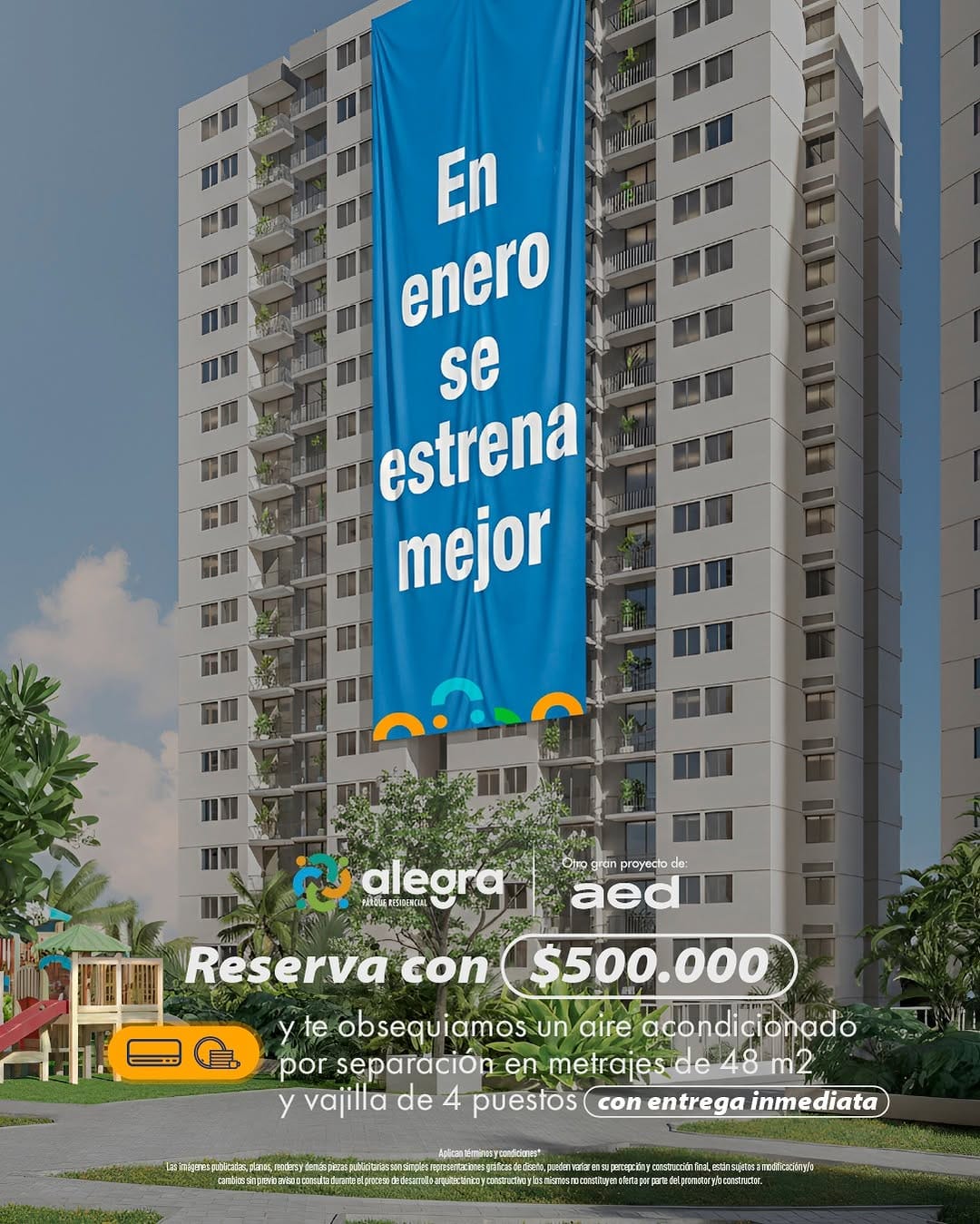 Post 4 by Alegra Parque Residencial on Instagram (carousel)