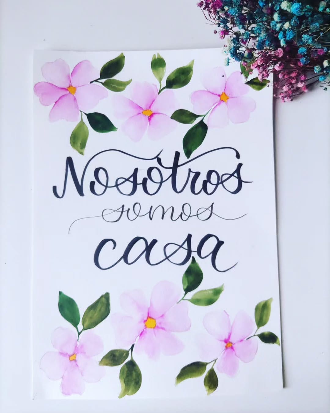 Post 6 by Medita-Arte lettering-flores on Instagram (image)