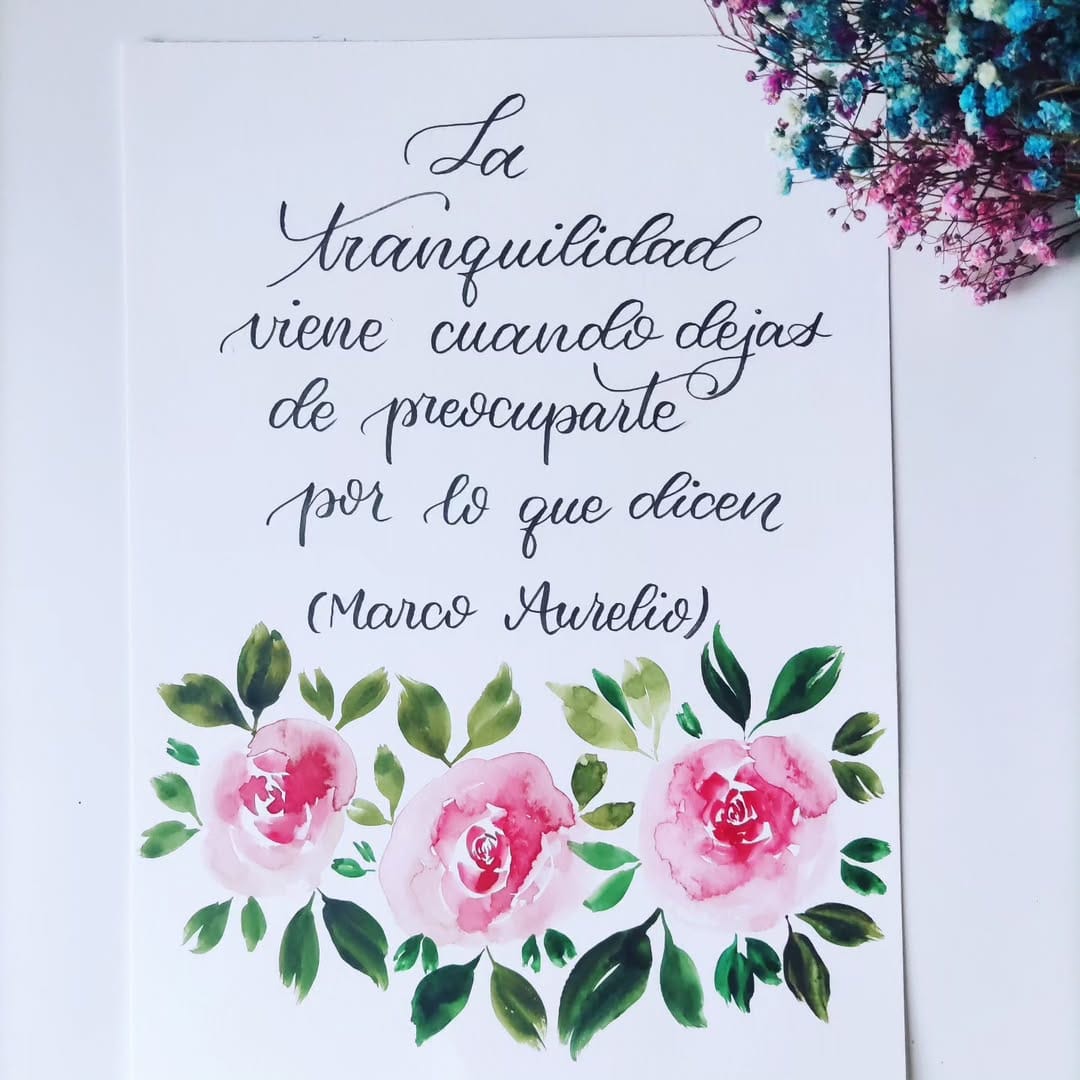 Post 4 by Medita-Arte lettering-flores on Instagram (image)