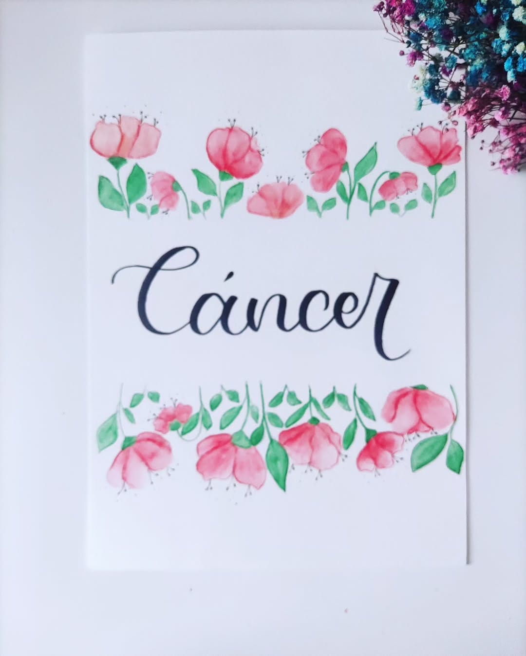 Post 9 by Medita-Arte lettering-flores on Instagram (image)