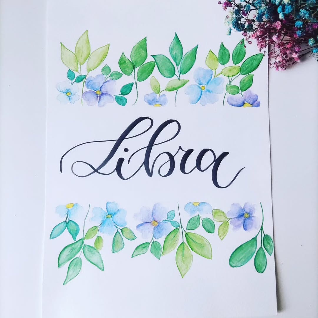 Post 3 by Medita-Arte lettering-flores on Instagram (image)