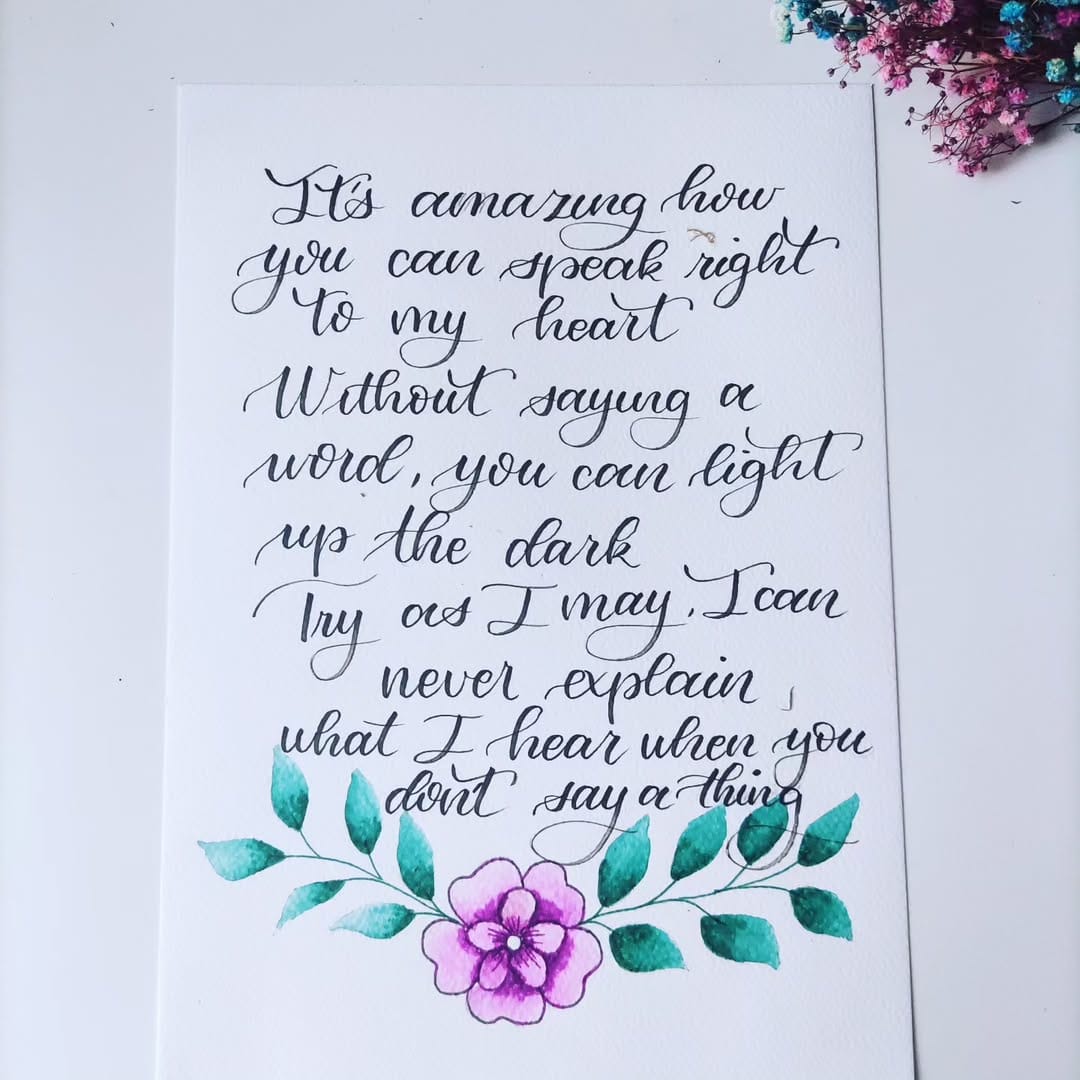 Post 2 by Medita-Arte lettering-flores on Instagram (image)