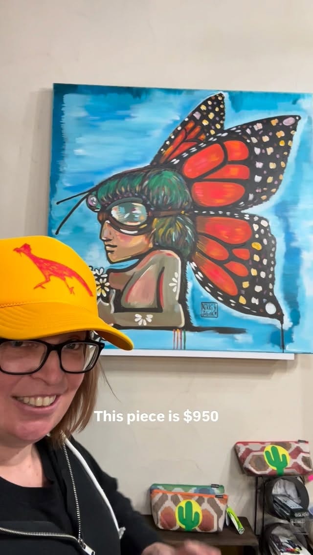 Post 7 by NikkiZabicki’s- handmade boutique and gallery on Instagram (video)