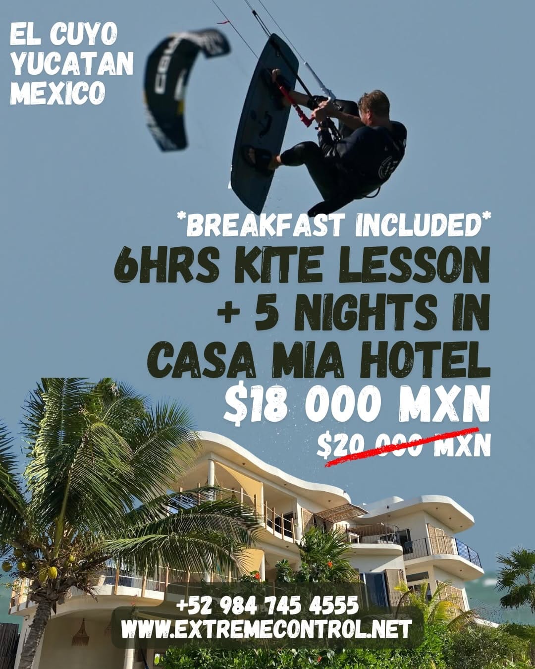 Post 4 by Kitefit Casa Mia El Cuyo Mexico on Instagram (carousel)