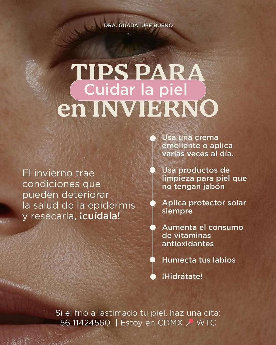 Post 3 by Dra. Guadalupe Bueno | Dermatóloga on Instagram (image)