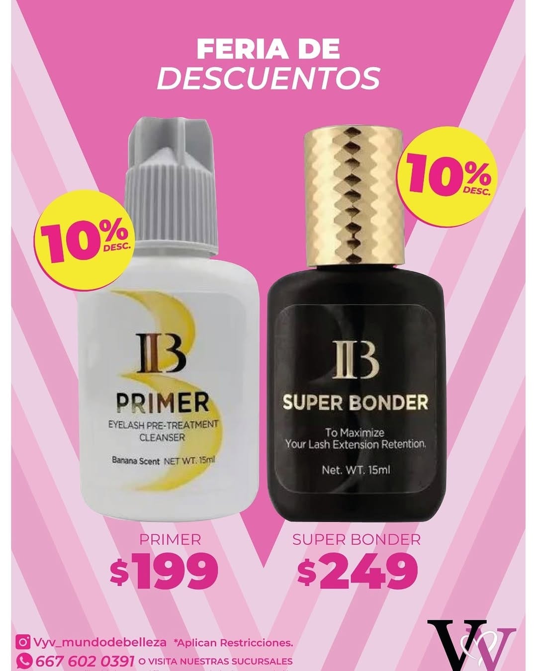 Post 2 by VYV TODO PARA UÑAS Y PESTAÑAS on Instagram (image)