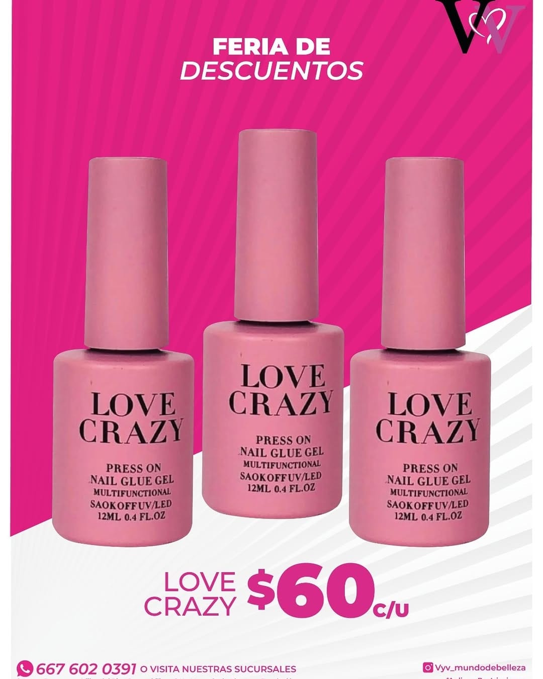 Post 4 by VYV TODO PARA UÑAS Y PESTAÑAS on Instagram (image)