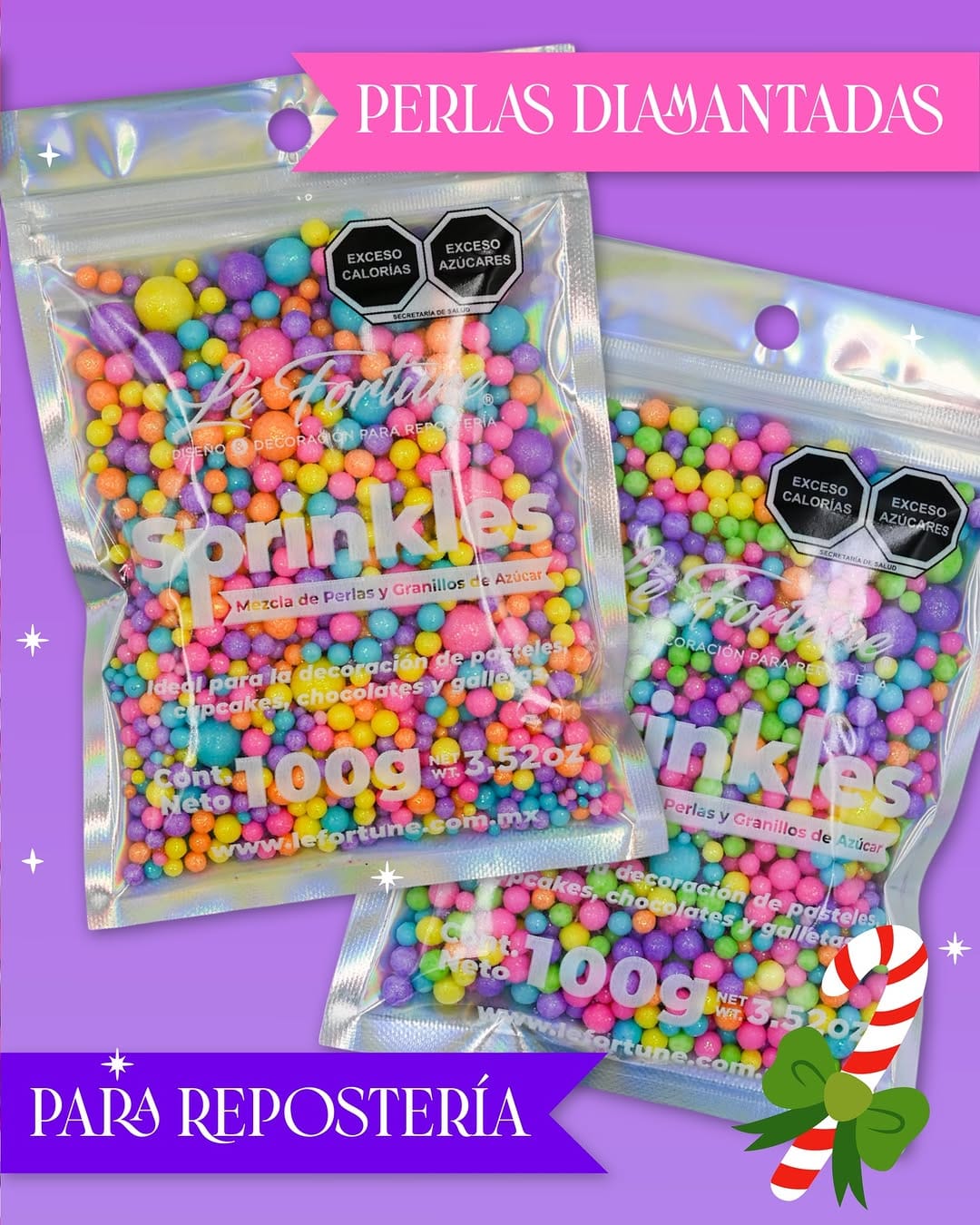 Post 1 by Le Fortune Sprinkles | Confitería | Decoración para Repostería on Instagram (image)