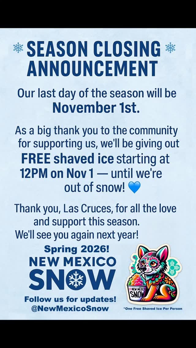 Post 9 by New Mexico Snow Shaved Ice Shop on Instagram (video)