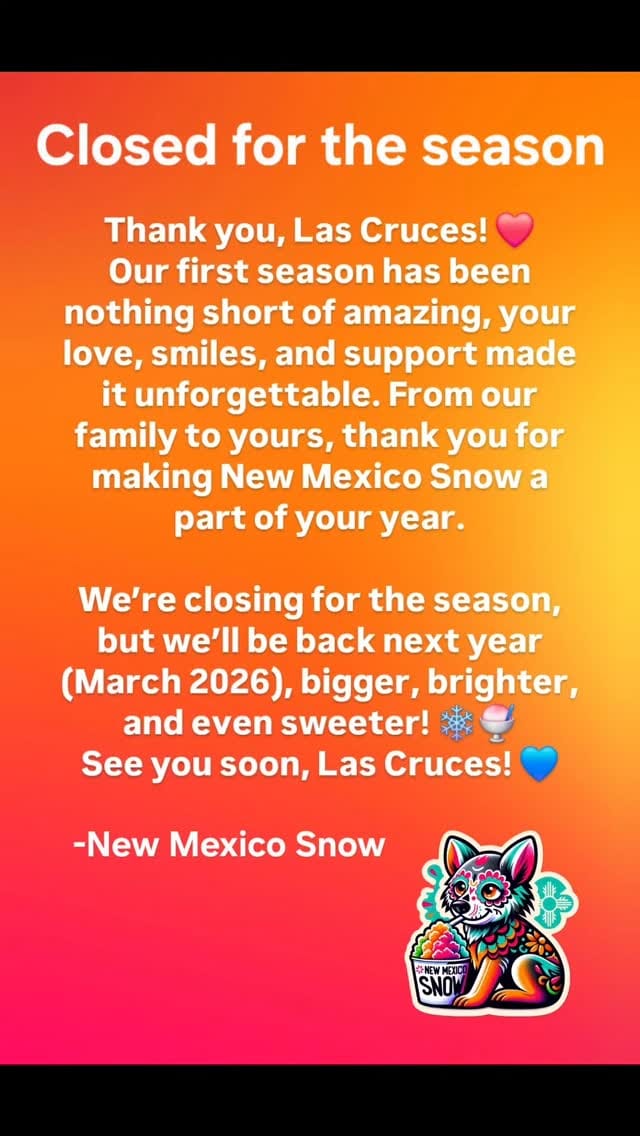 Post 1 by New Mexico Snow Shaved Ice Shop on Instagram (video)