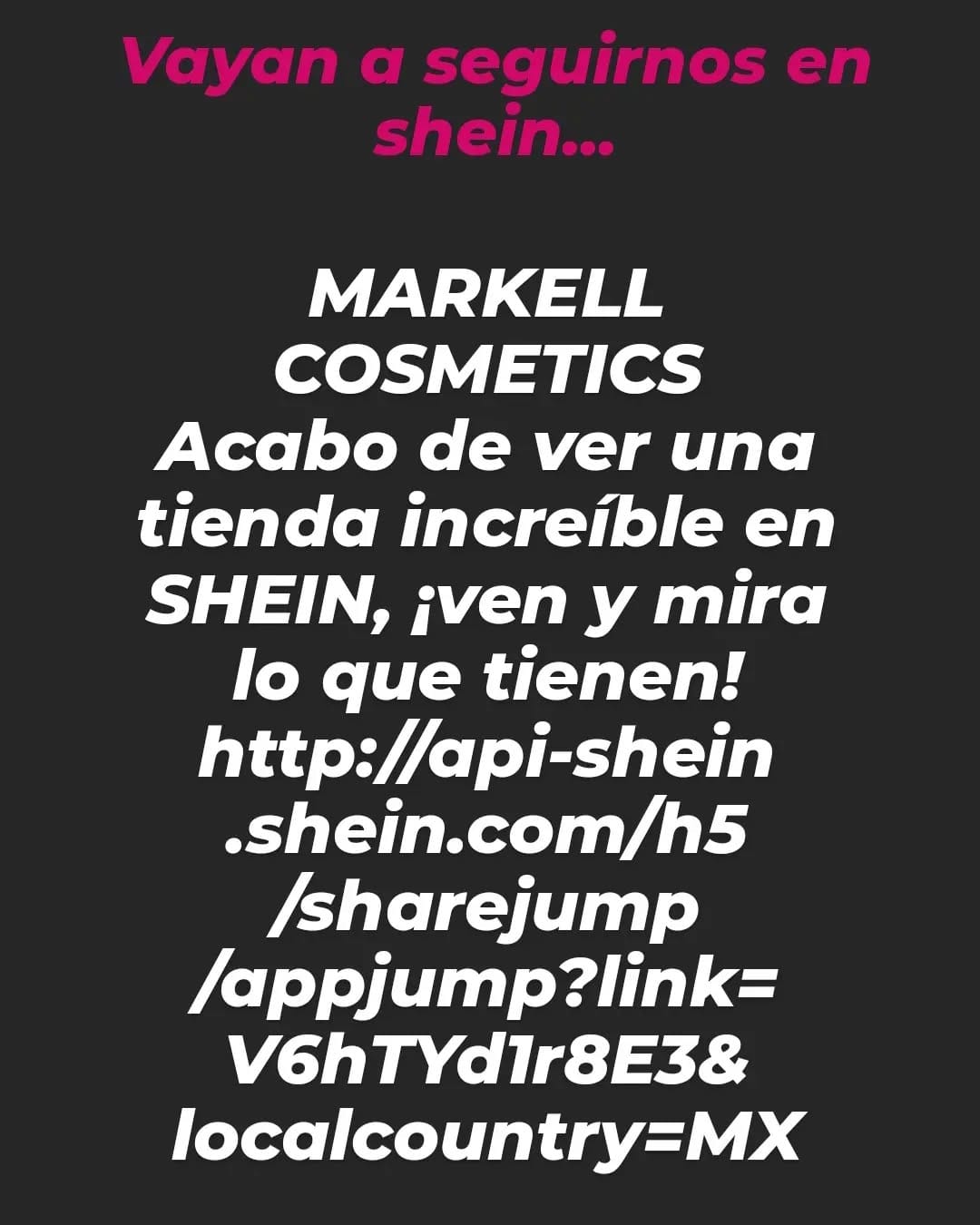 Post 8 by markell cosmetics on Instagram (image)