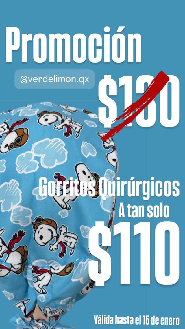 Post 1 by Verde Limon Qx Gorritos Quirúrgicos on Instagram (video)