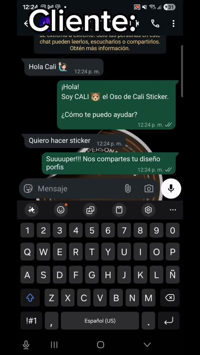 Post 1 by Cali Sticker 🐻 on Instagram (video)