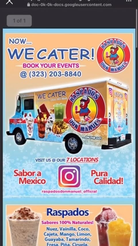 Post 10 by Raspados Don Manuel Inc. on Instagram (video)