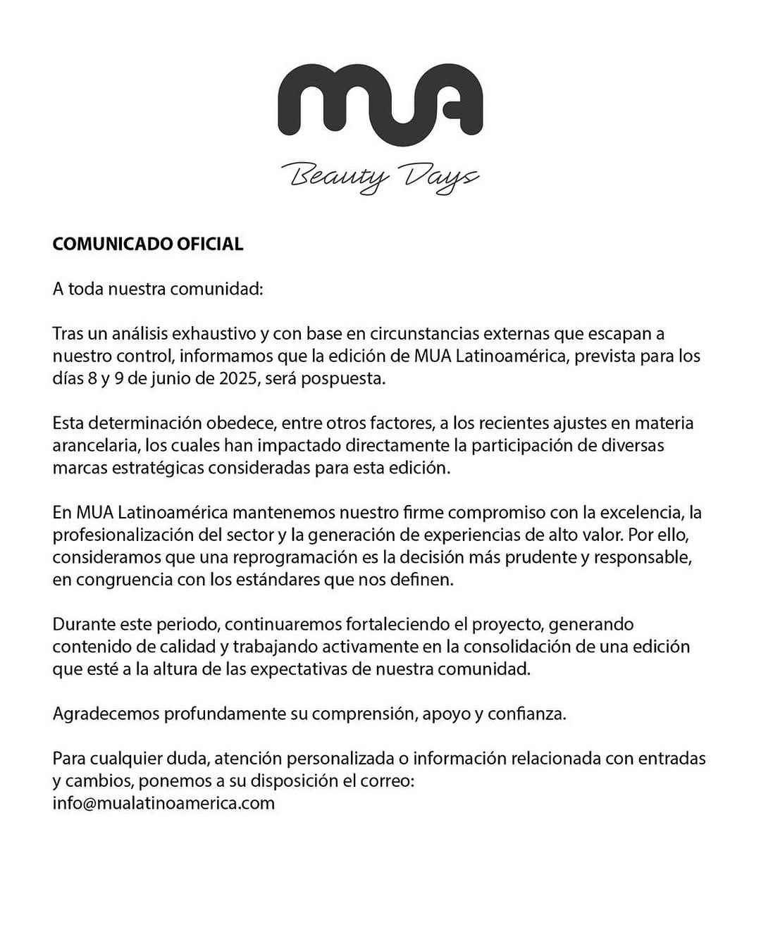 Post 1 by MUA Latinoamérica on Instagram (image)