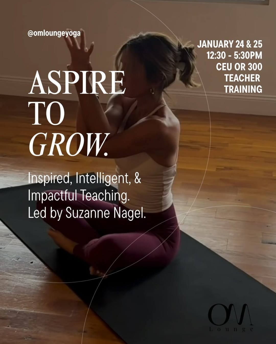 Post 9 by The Om Lounge Yoga Studio on Instagram (carousel)